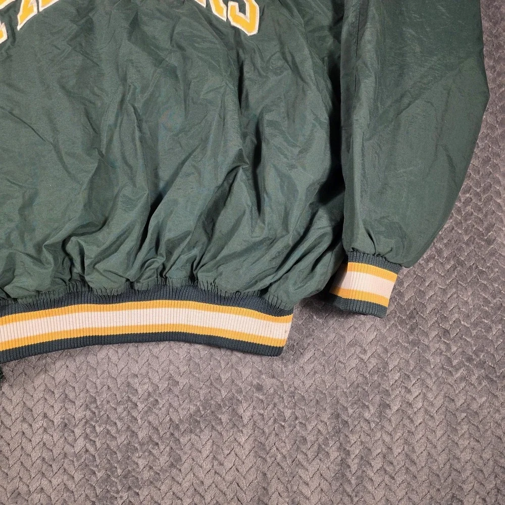 Vintage Starter Green Bay Packers Pullover Jacket Mens Medium Green Pro Line
